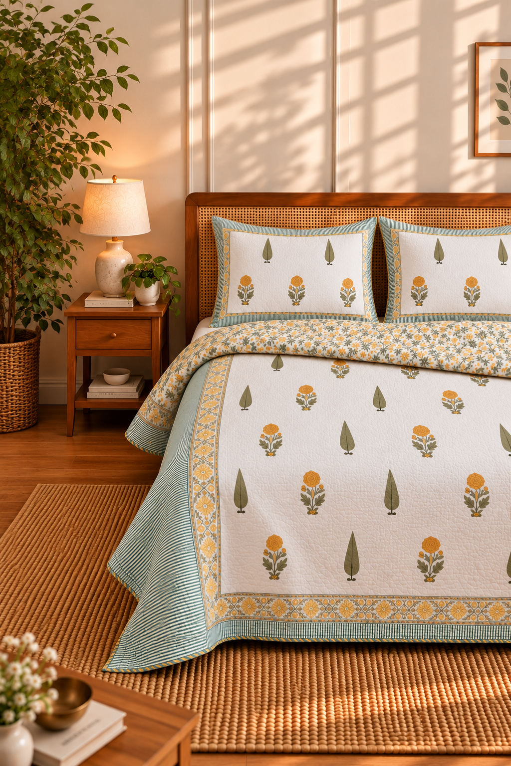 Pinemark Quilted Bedcover Set