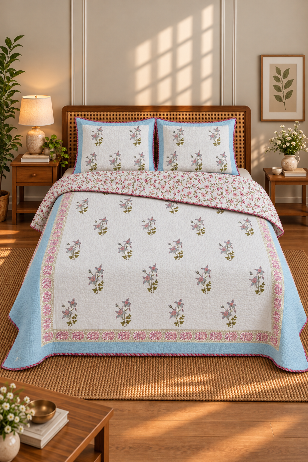 Dahila Quilted Bedcover Set
