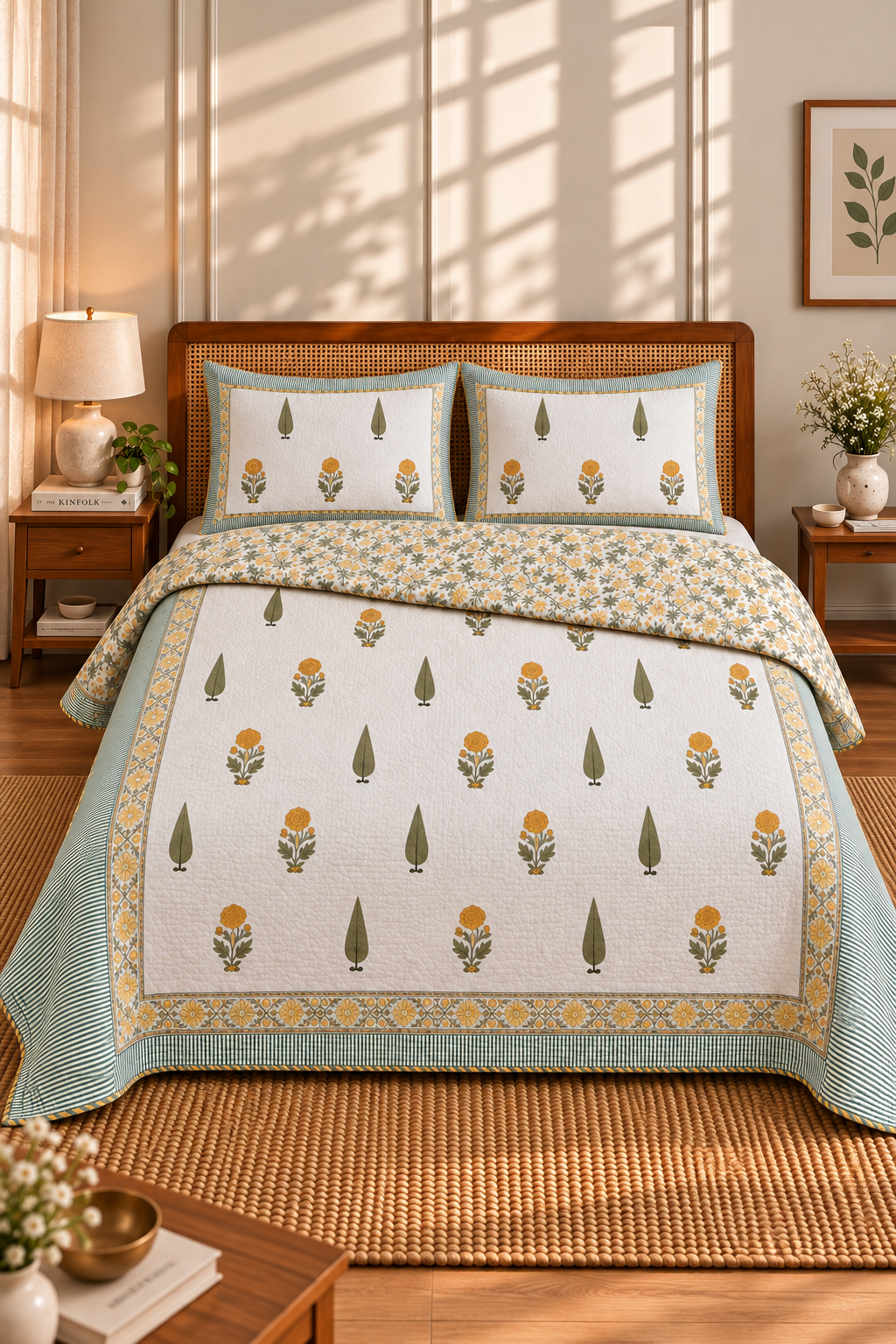 Pinemark Quilted Bedcover Set