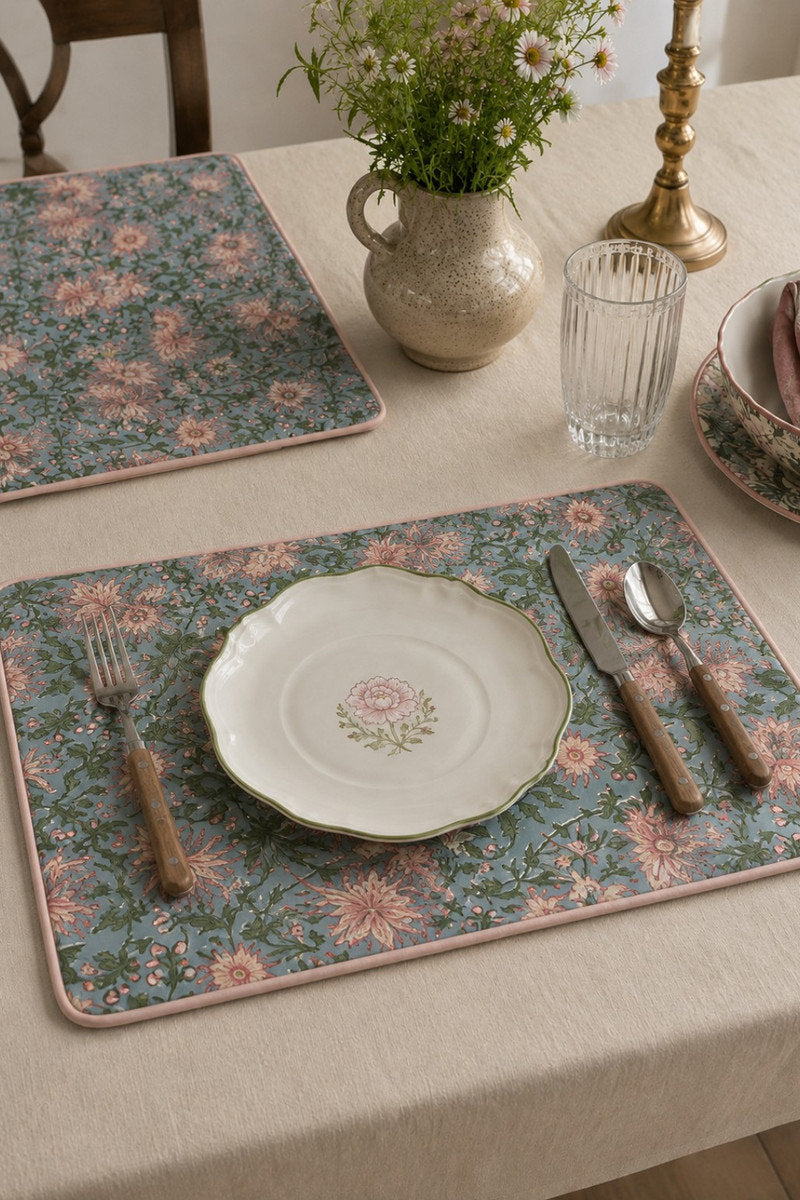 Arkan Floral Reversible Placemat (Set of 6)