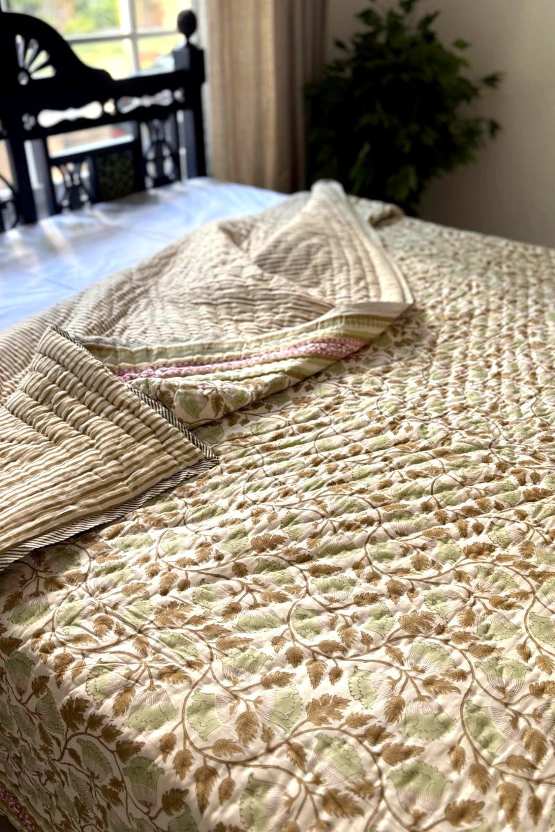 Botanica Block Print Quilt