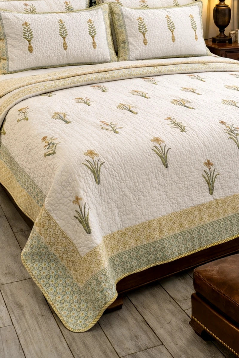 Block print bedding, Quilted Bedcovers Jaipur, Quilts