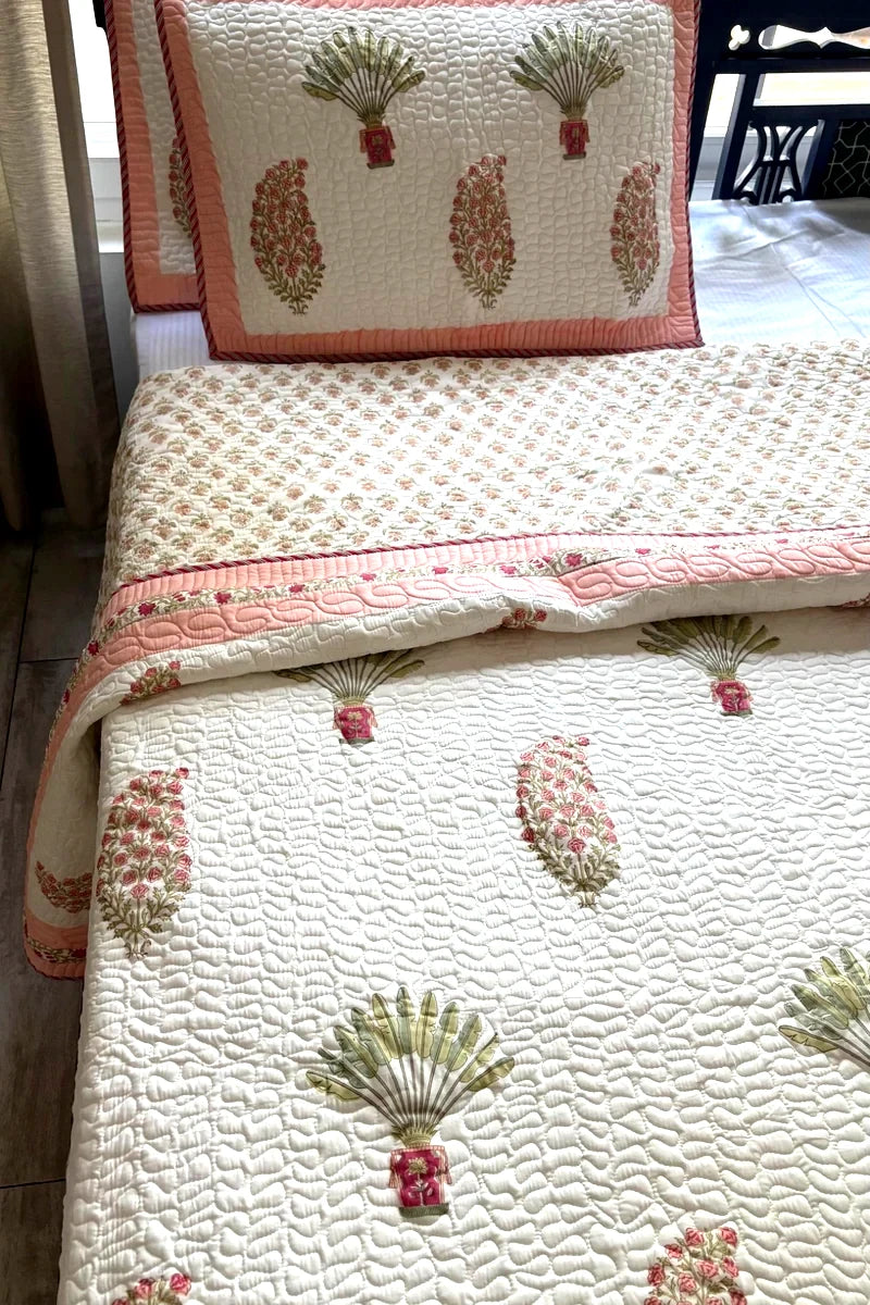 Jaipur Block Prints, Block print bedding, Quilted Bedcovers Jaipur, Quilts