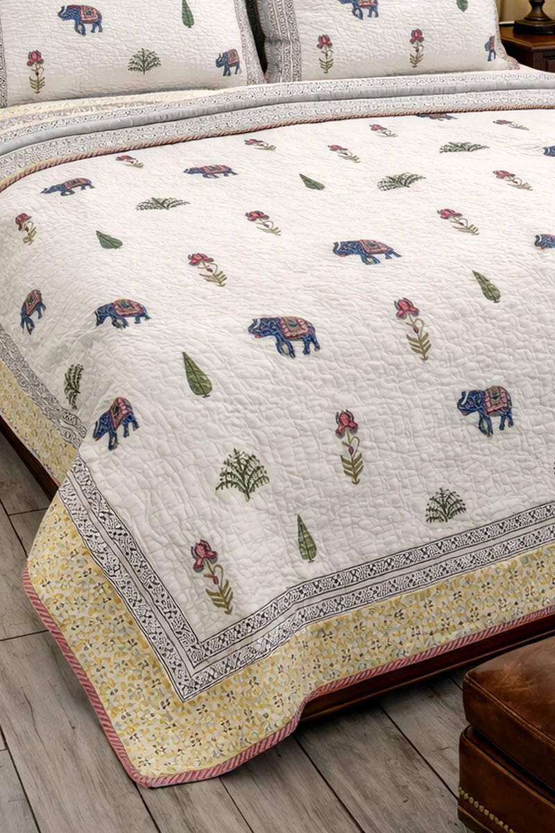 Jaipur Block Prints, Block print bedding, Quilted Bedcovers Jaipur, Quilts