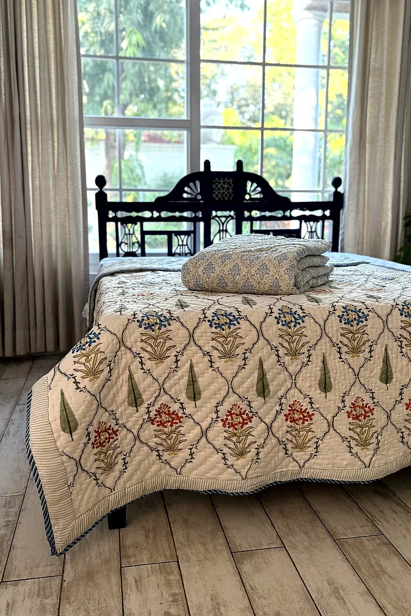 Gul Block Print Quilt (Set of 2)