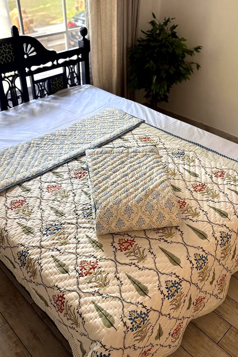 Gul Block Print Quilt (Set of 2)