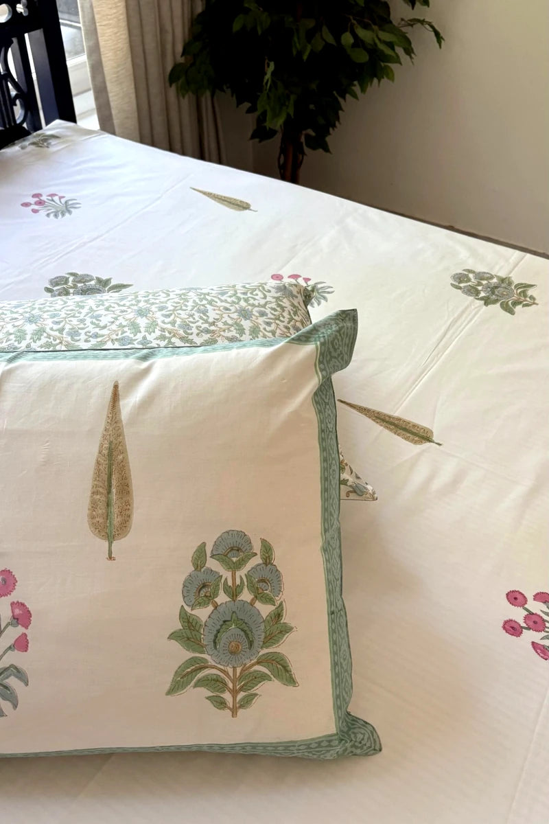 Gulnaar Block Print Bedsheet Set