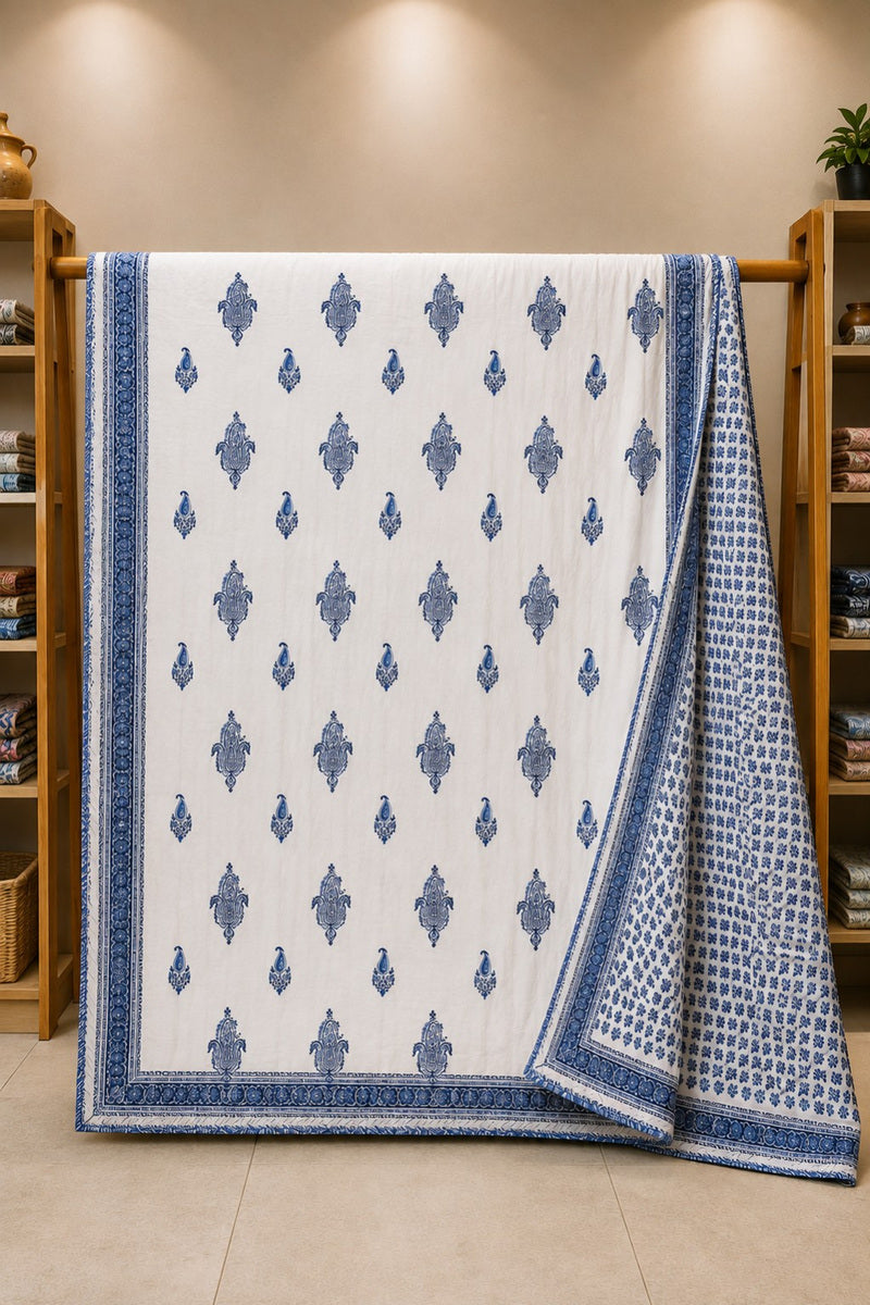 Indigo Paisley Dohar