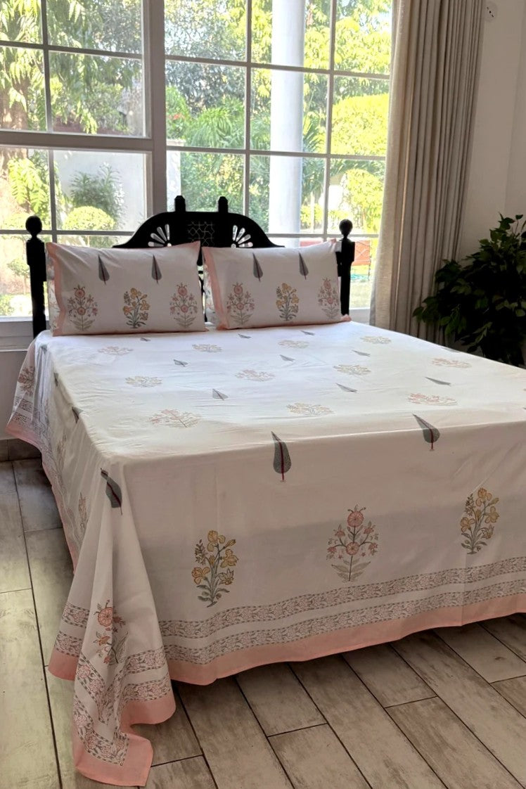 Kasuma Block Print Bedsheet Set