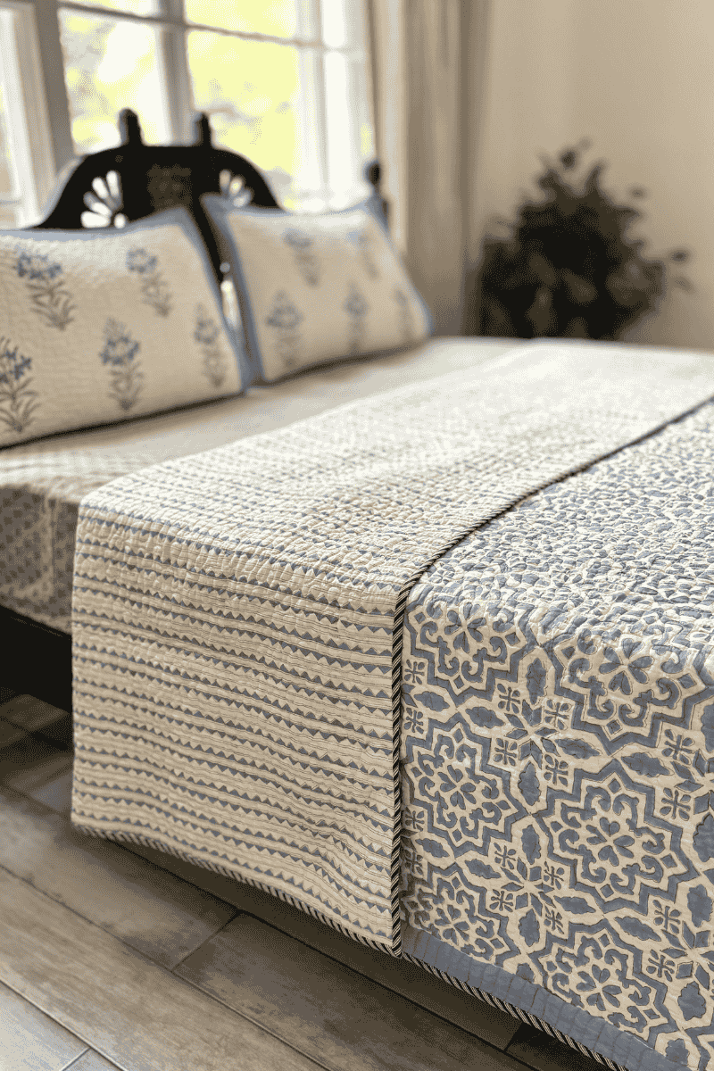 Jaipur Block Prints, Block print bedding, Quilted Bedcovers Jaipur, Quilts