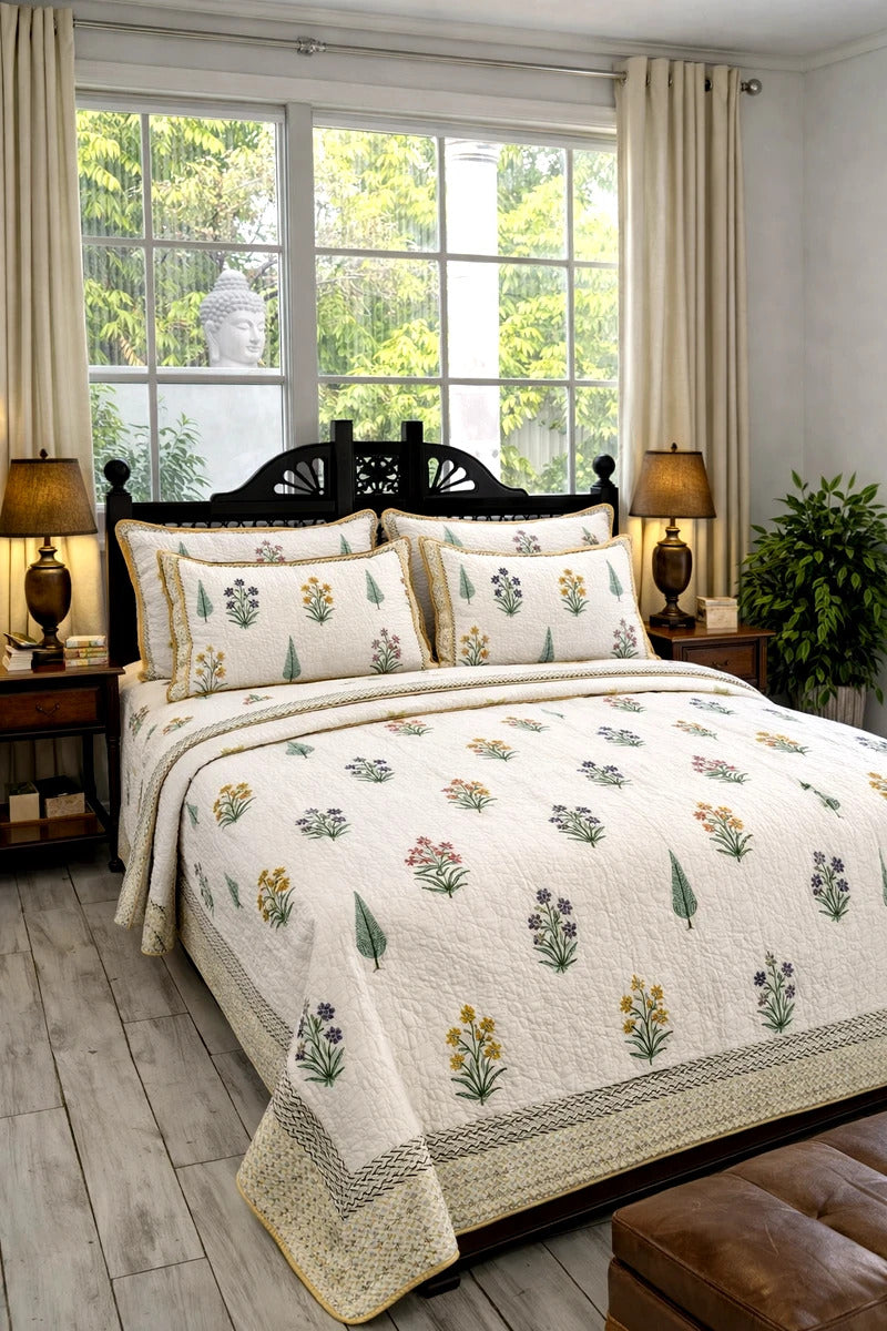 Block print bedding, Quilted Bedcovers Jaipur, Quilts
