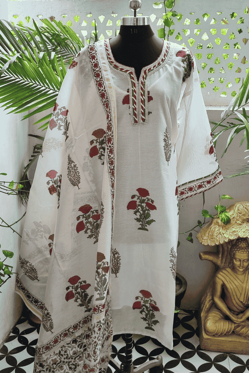 Manira Chanderi Suit Set