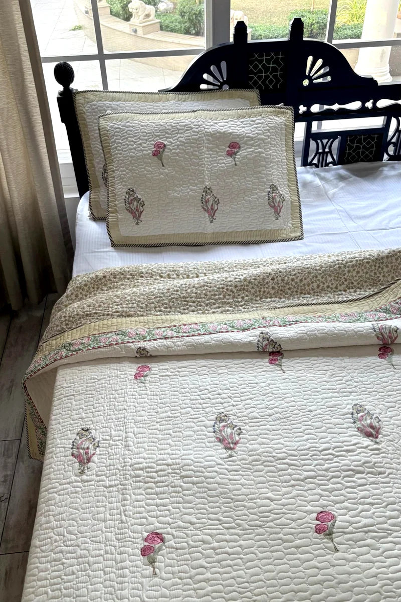 Jaipur Block Prints, Block print bedding, Quilted Bedcovers Jaipur, Quilts