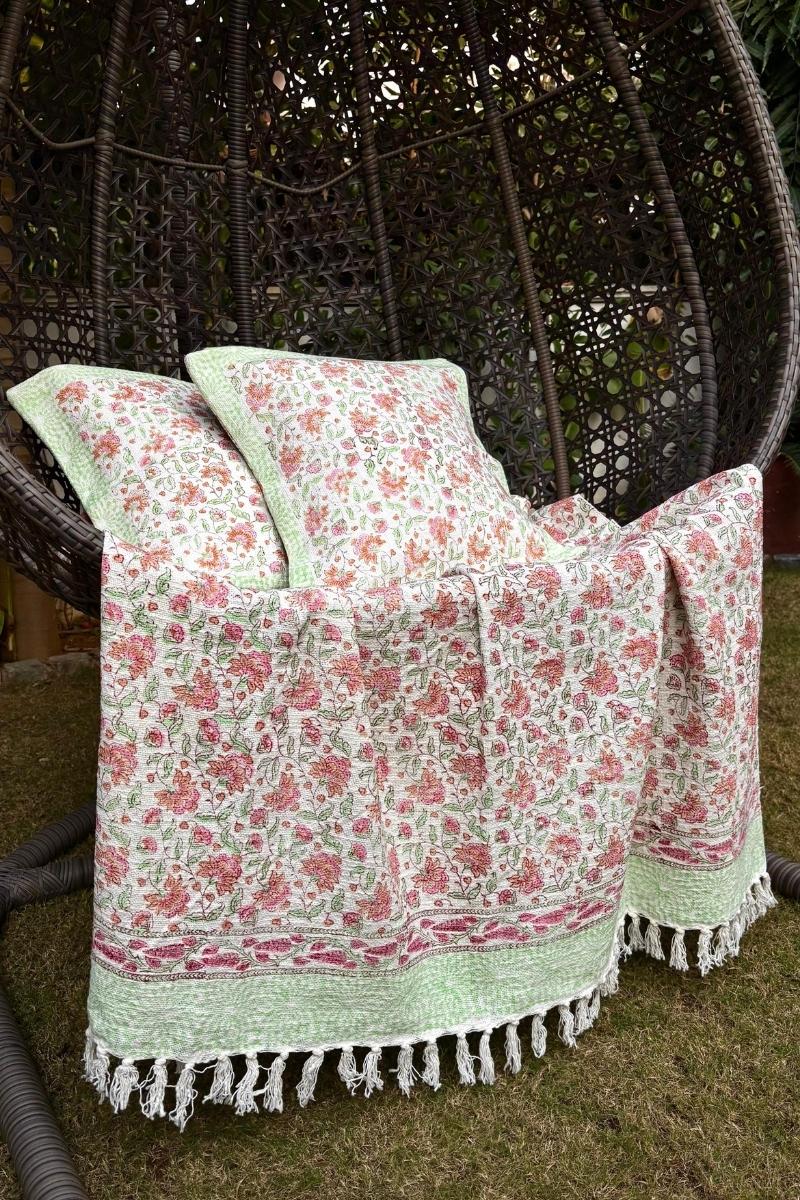 Mrigna Throw & Cushions Set