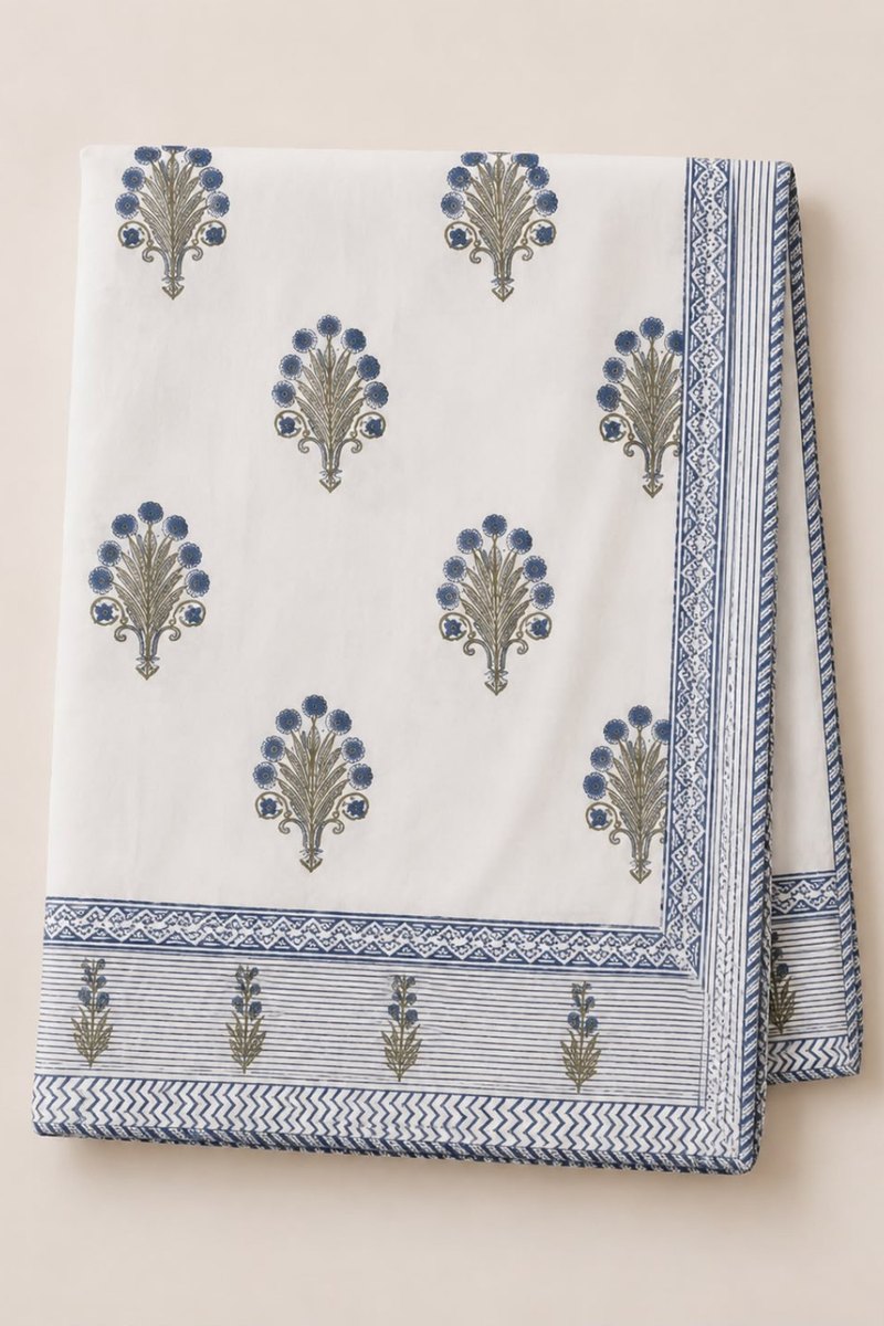 Blue Cotton Dohar