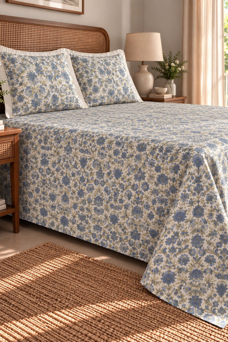Nihal Flora Printed Bedsheet Set