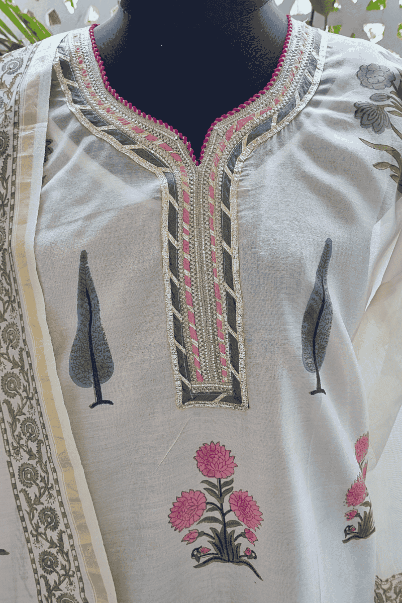 Nimar Chanderi Suit Set