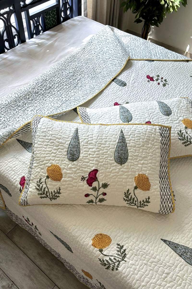 Jaipur Block Prints, Block print bedding, Quilted Bedcovers Jaipur, Quilts