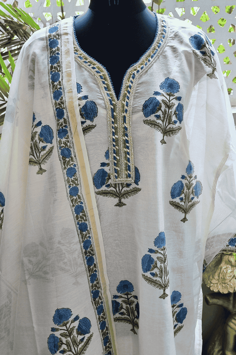 Poppy Chanderi Suit Set