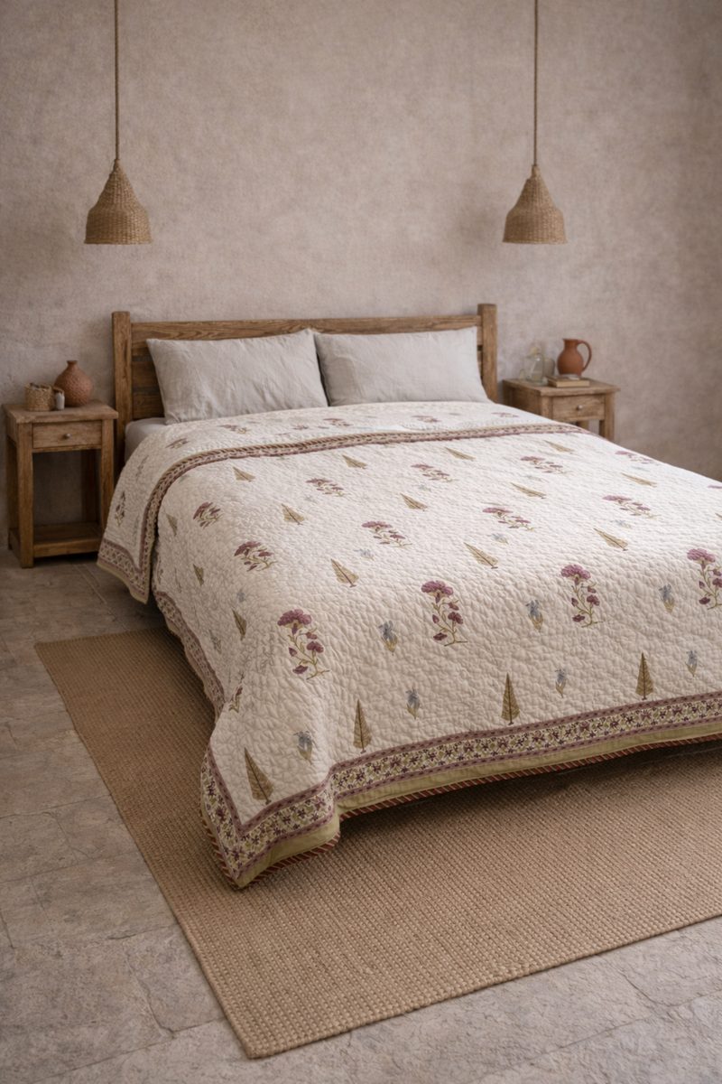 Rasha Block Print Quilt