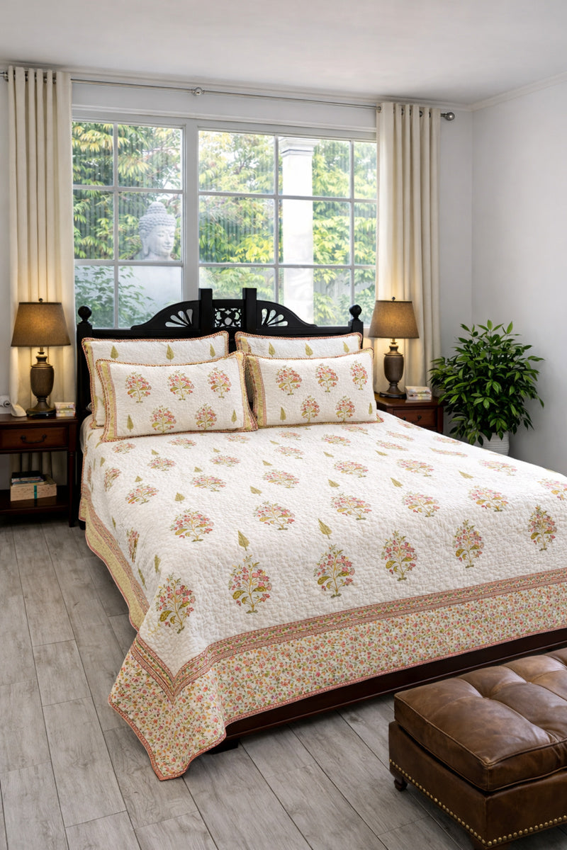 Block print bedding, Quilted Bedcovers Jaipur, Quilts