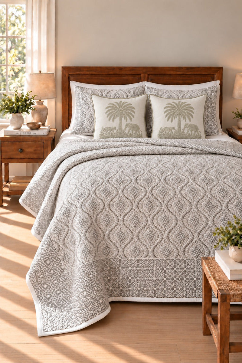 Sahar Manara Quilted Bedcover Set
