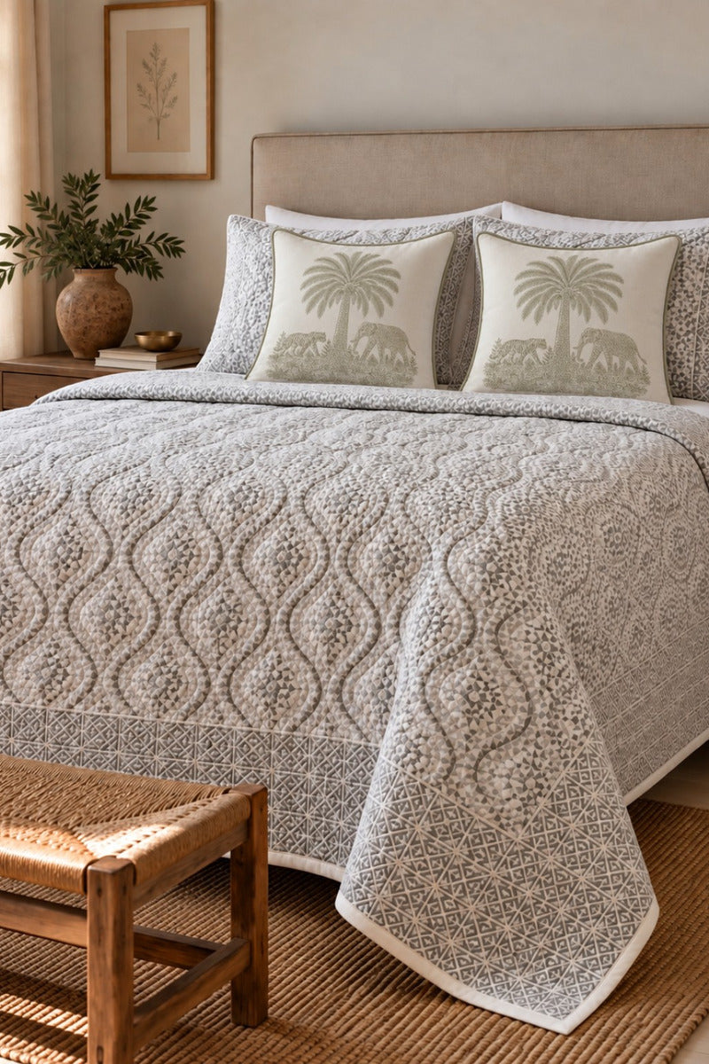Sahar Manara Quilted Bedcover Set