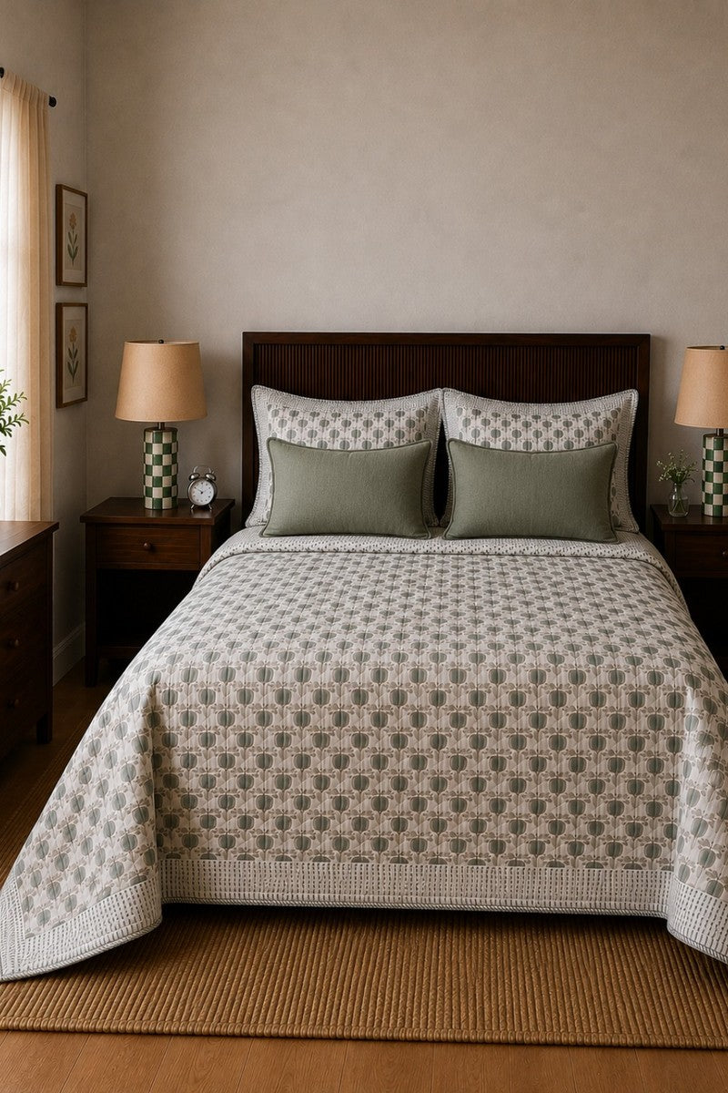 Sidra Quilted Bedcover Set