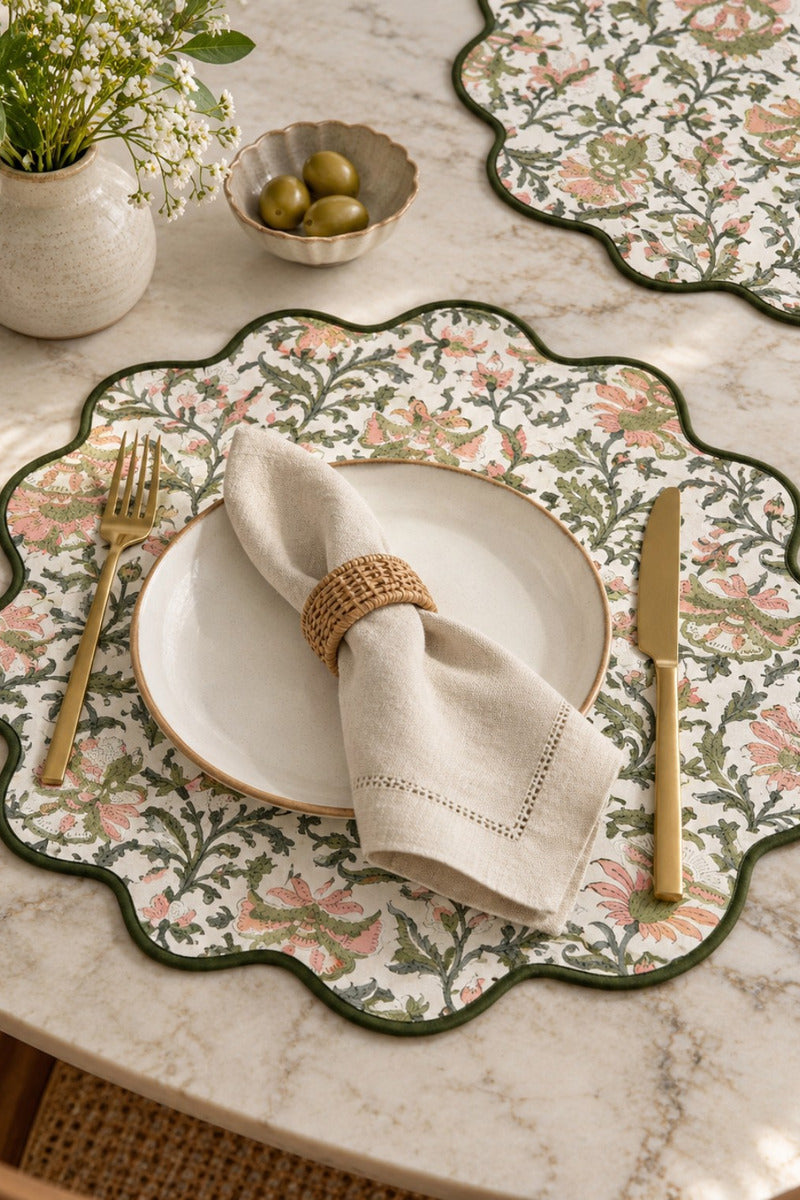 Tundra Scallop Placemats (Set of 6)