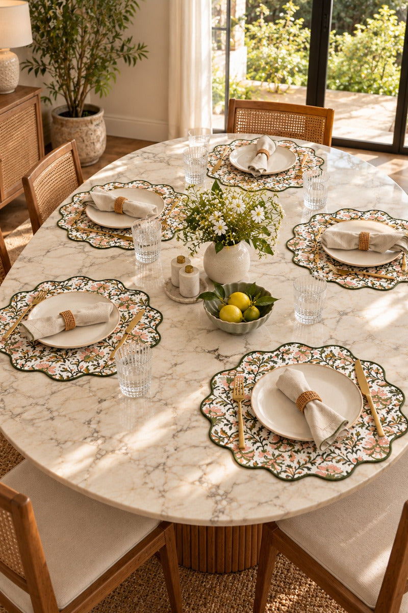 Tundra Scallop Placemats (Set of 6)