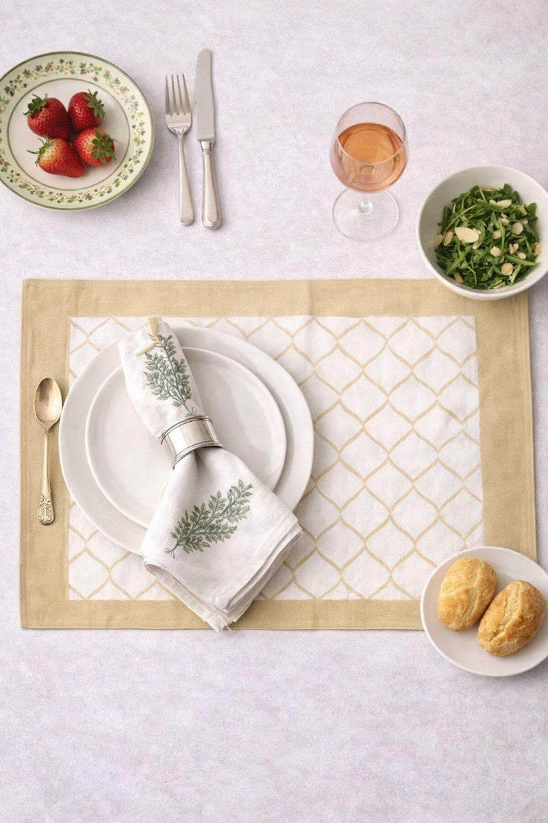 Block Print Table linen Set