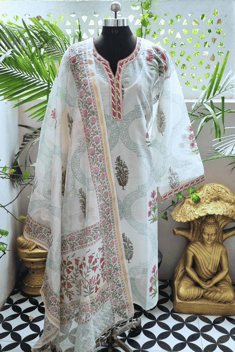 Vivasa Chanderi Suit Set