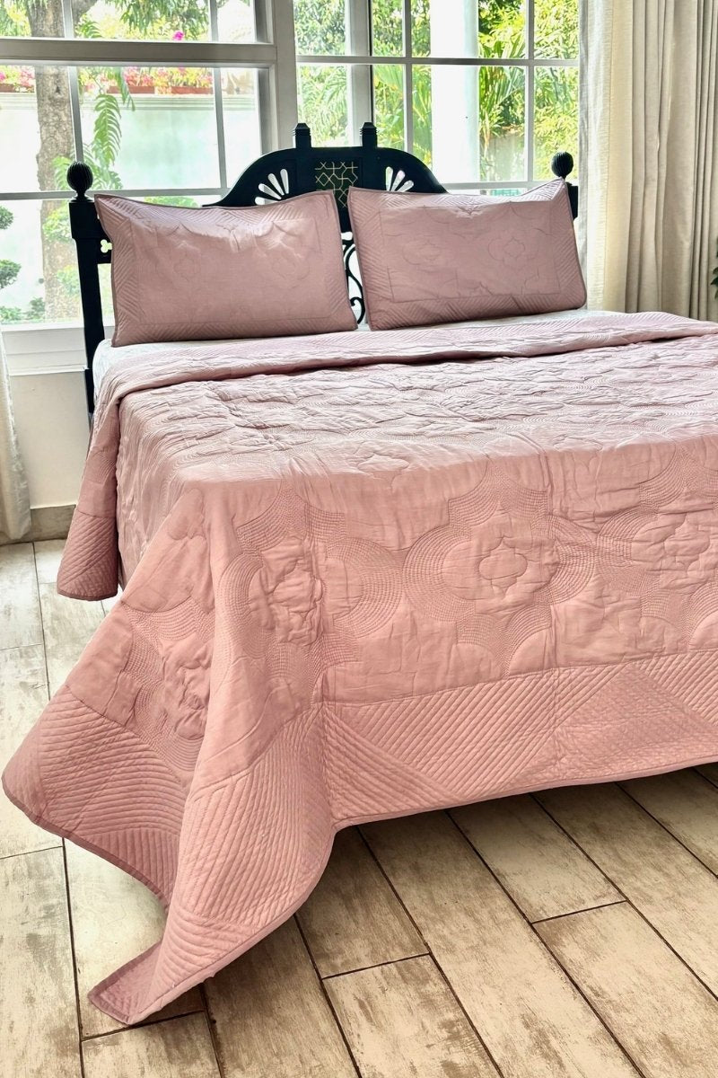 Moroccon Solid Luxury Bedcover Set
