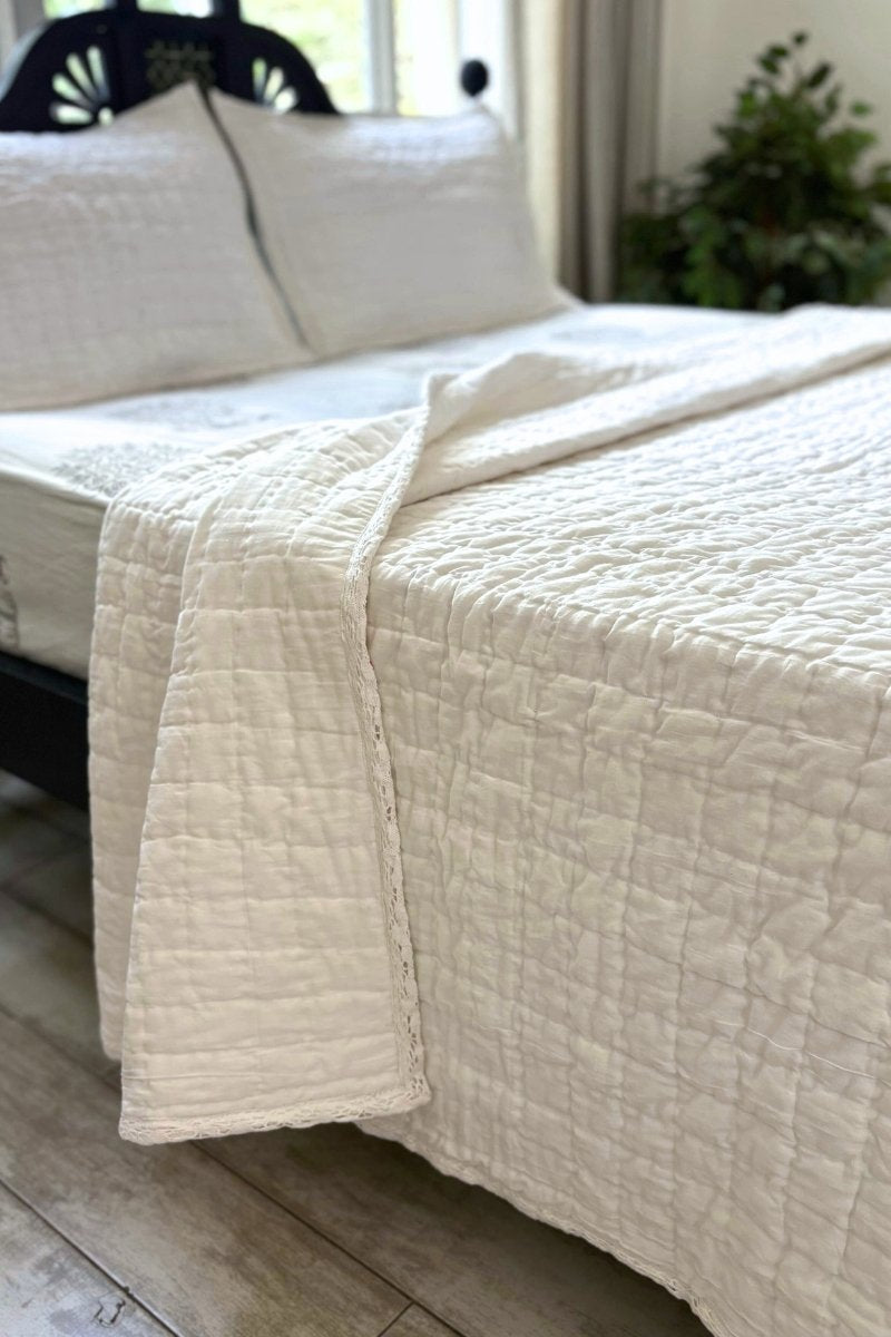 Polar Luxury Solid Summer Quilt Set