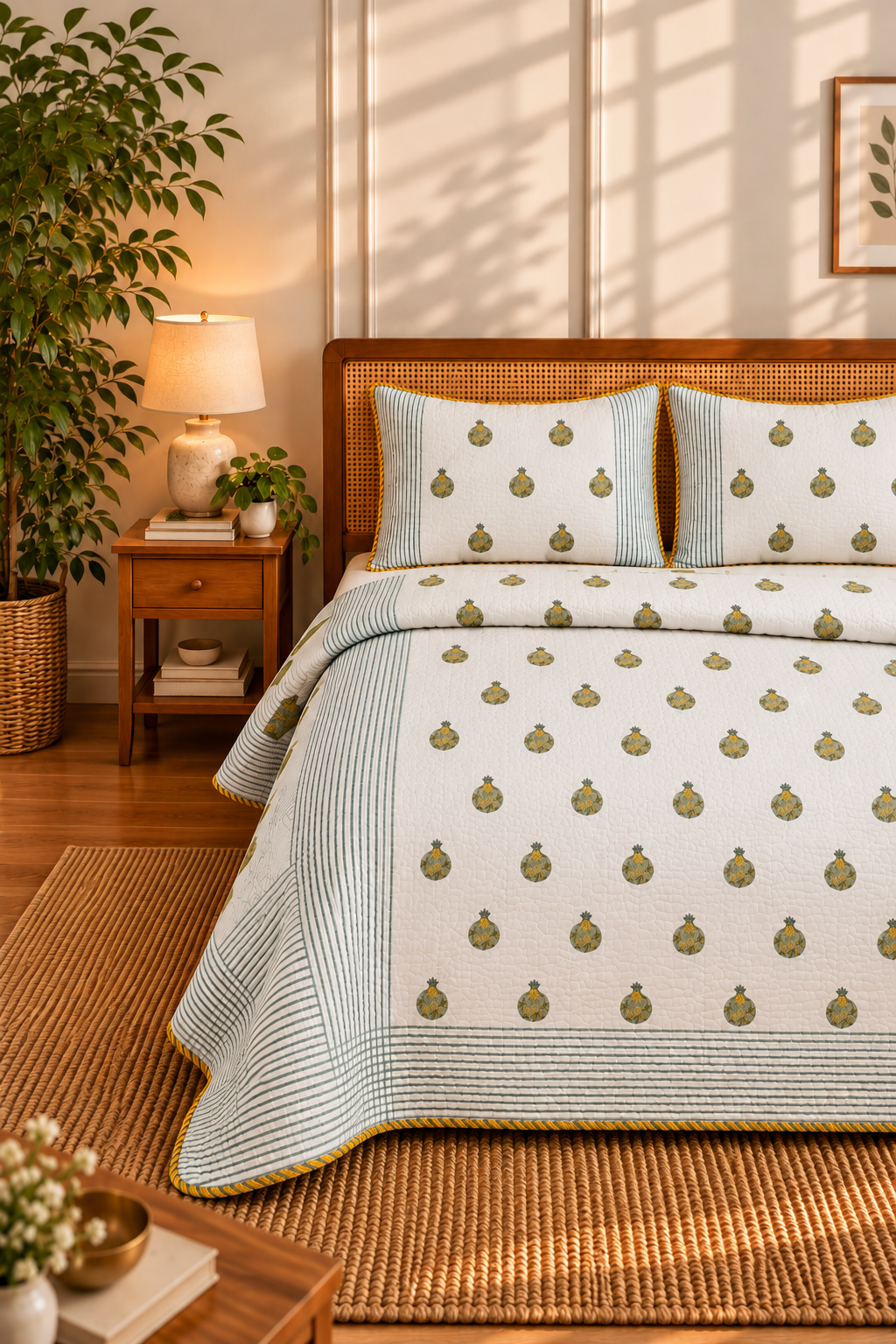 Anara Quilted Bedcover Set