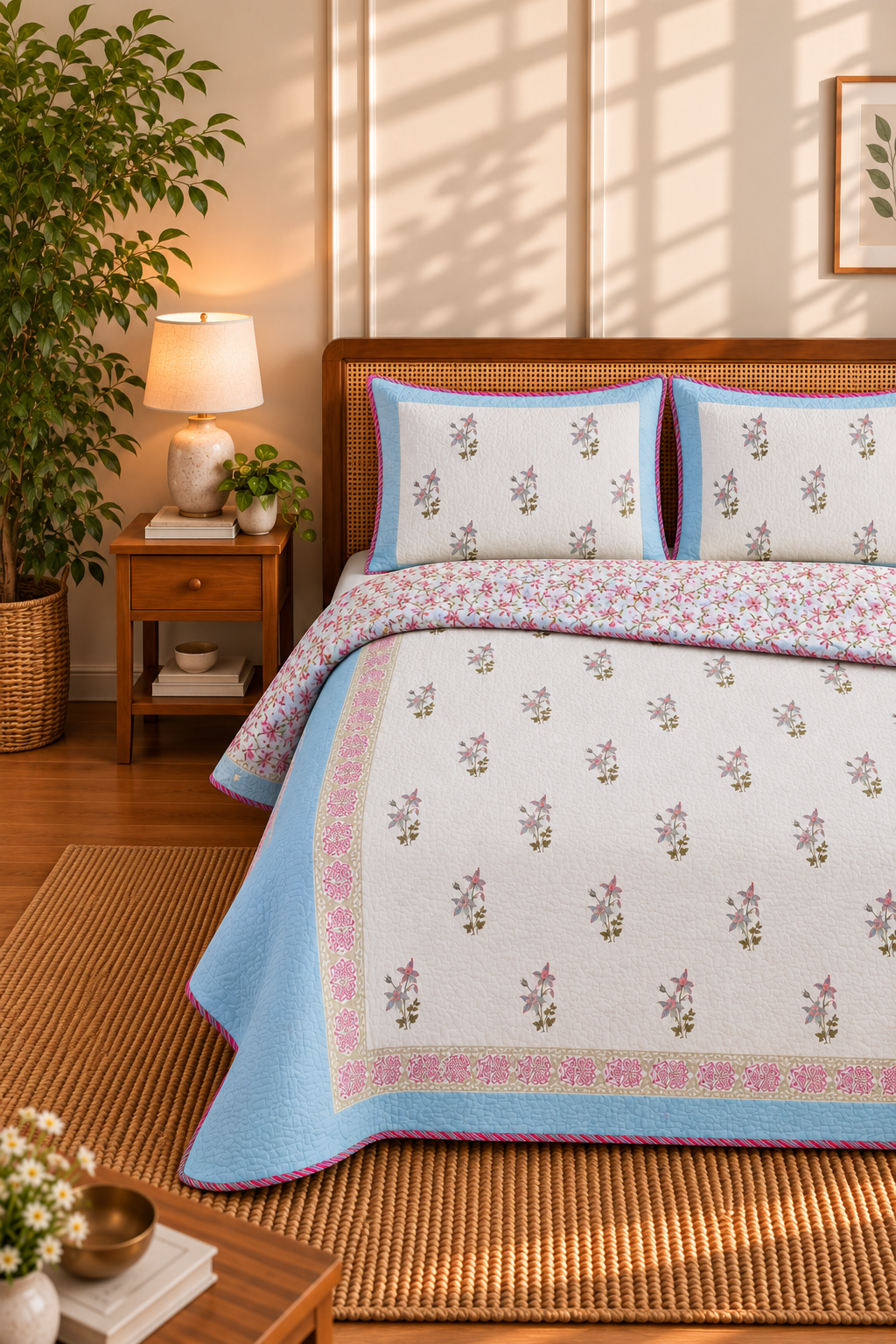 Dahila Quilted Bedcover Set