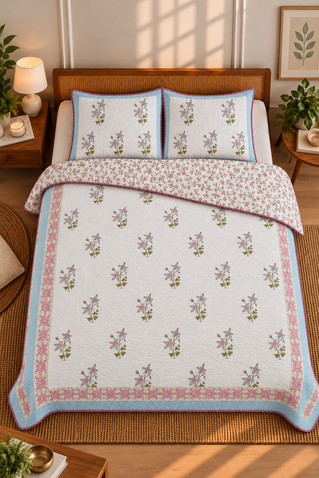 Dahila Quilted Bedcover Set