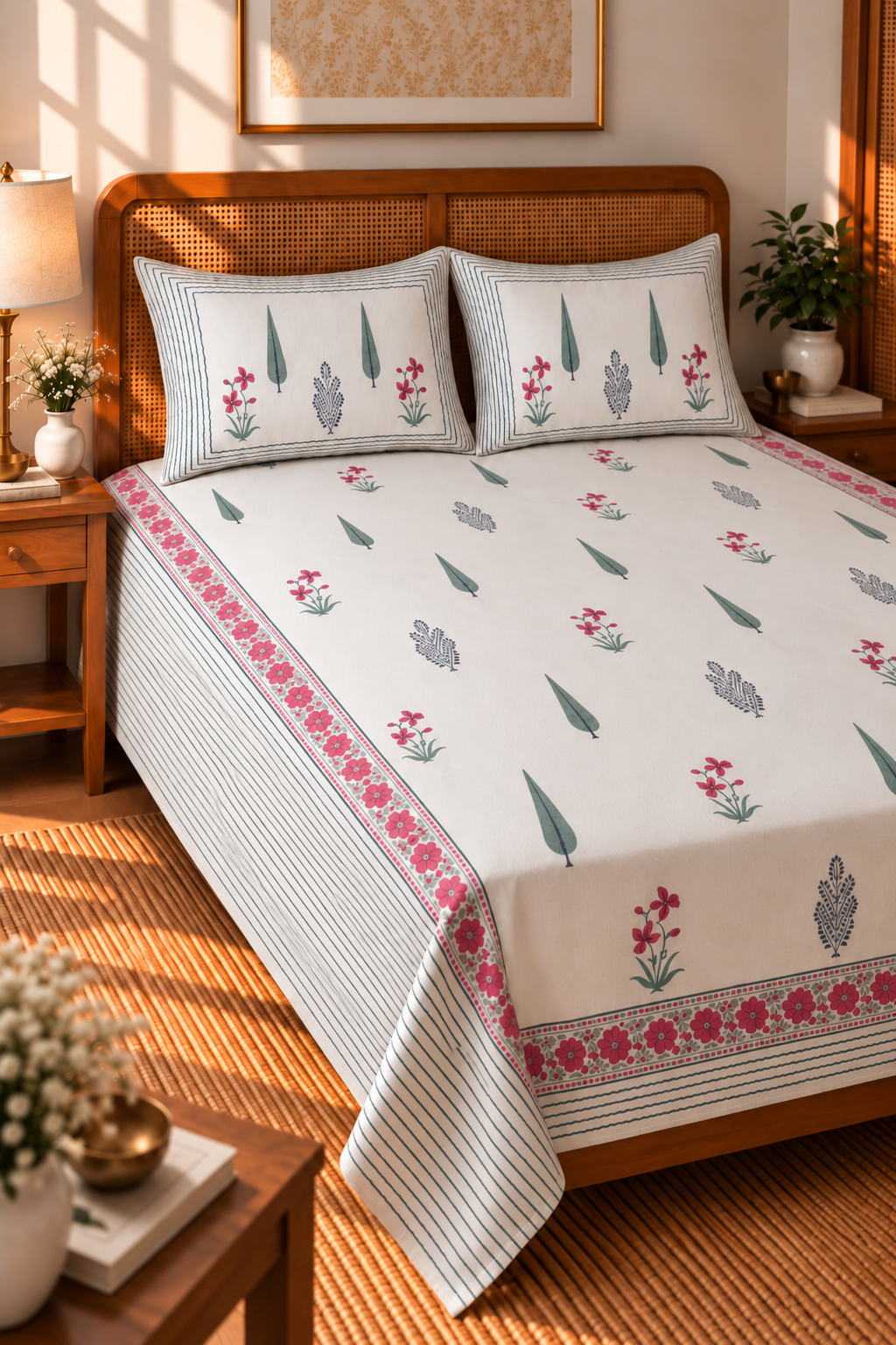Cyprus Flora Bedsheet Set