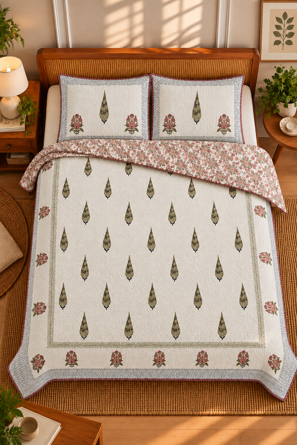 Asfiya Quilted Bedcover Set