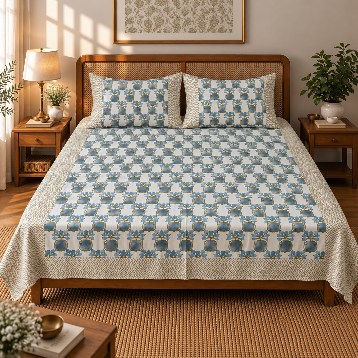 Nahar Van Bedsheet Set