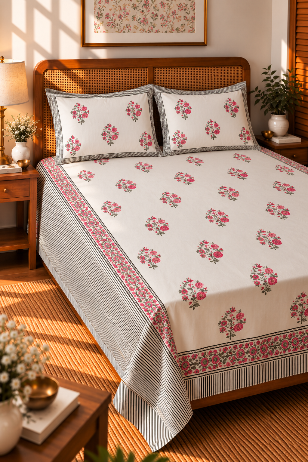 Royal Dahliya Bedsheet Set