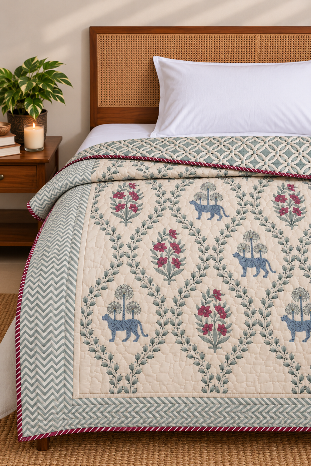 Cheetah Single Quilt (Set of 2)