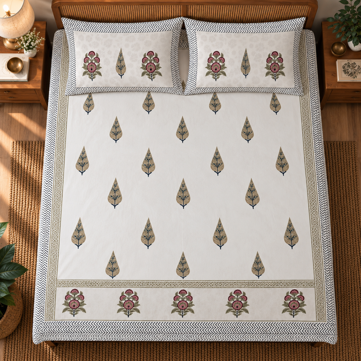 Hydra Pines Bedsheet Set