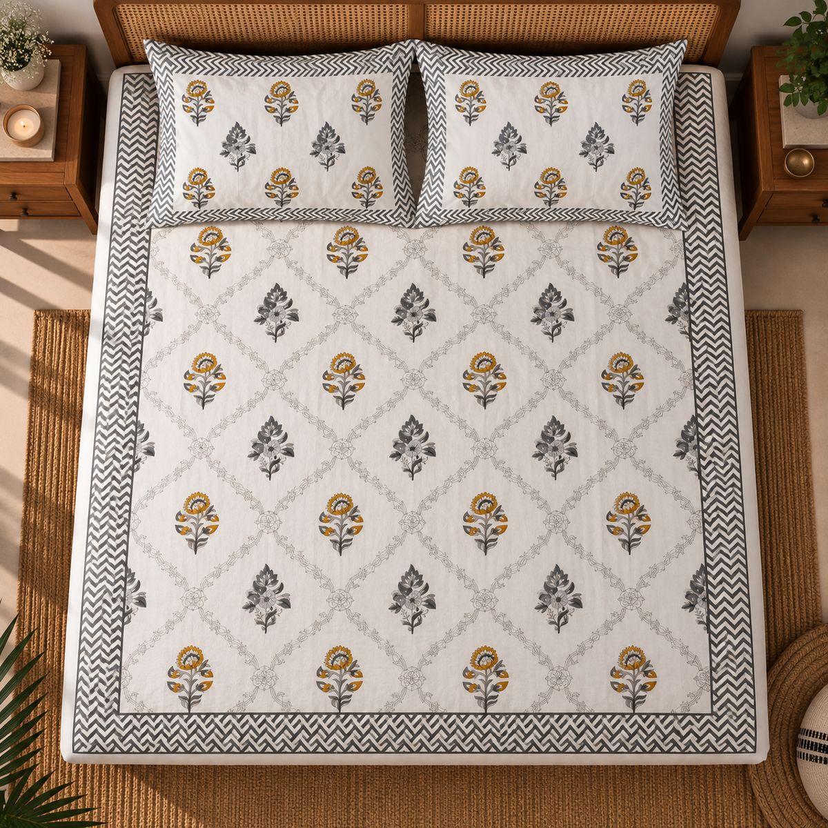 Tuli Bagh Bedsheet Set