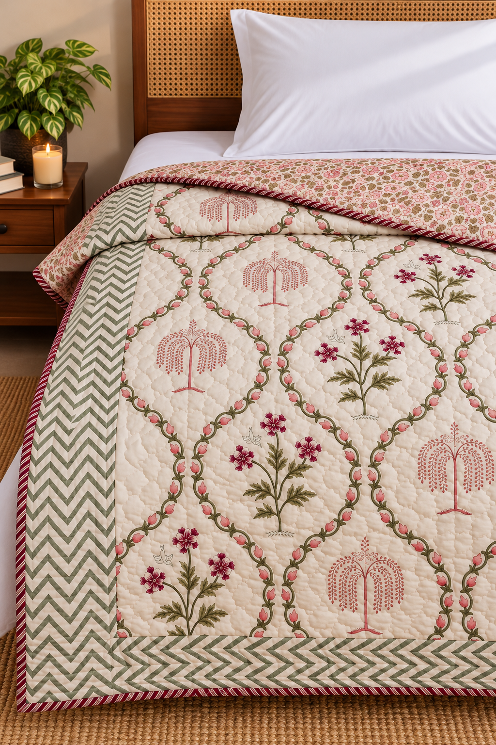 Sirohi Print Single Quilt (Set of 2)