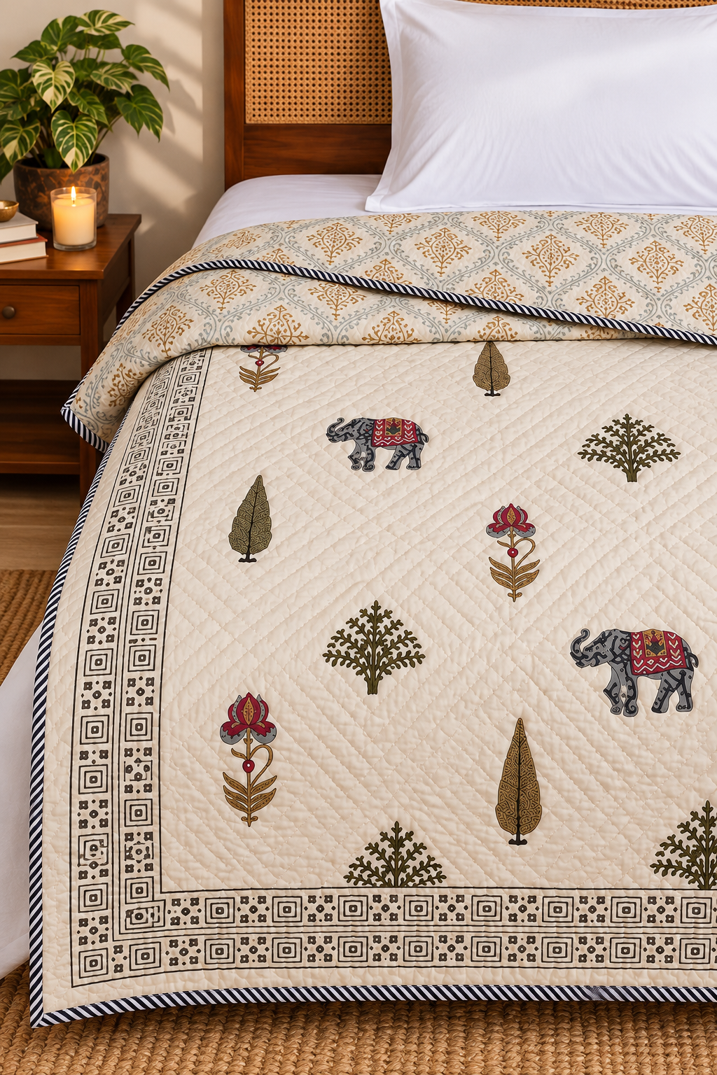 Hathigaon Single Quilt (Set of 2)