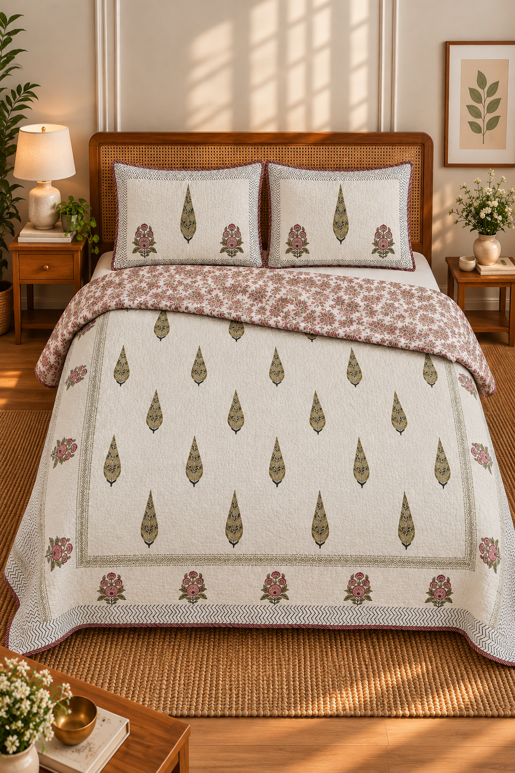Asfiya Quilted Bedcover Set