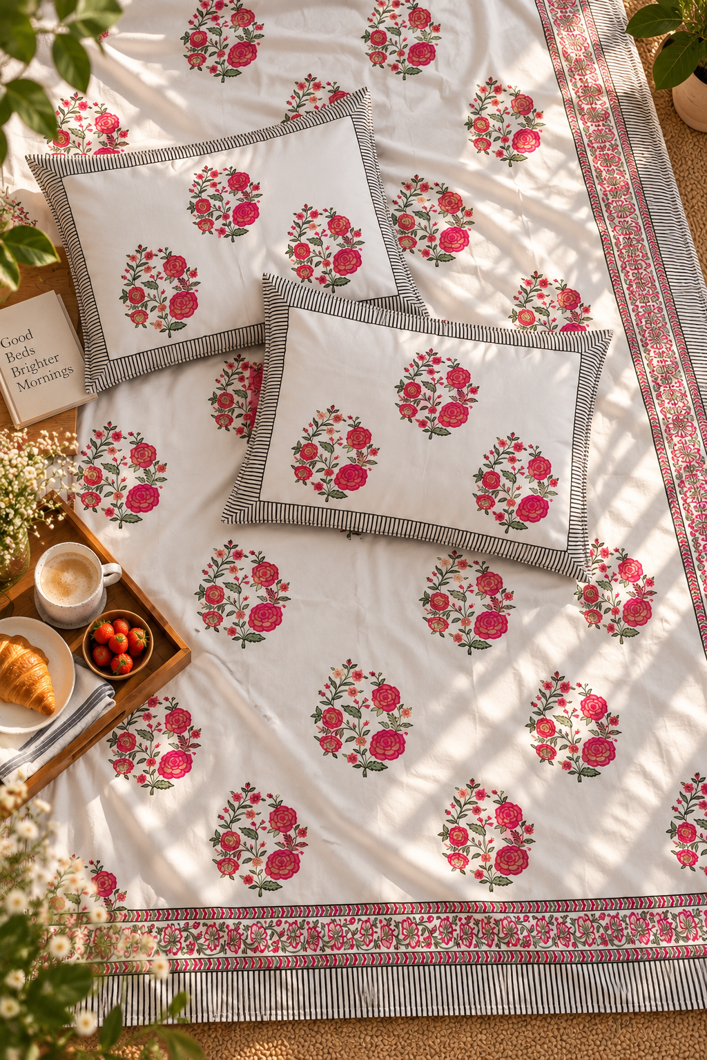Royal Dahliya Bedsheet Set