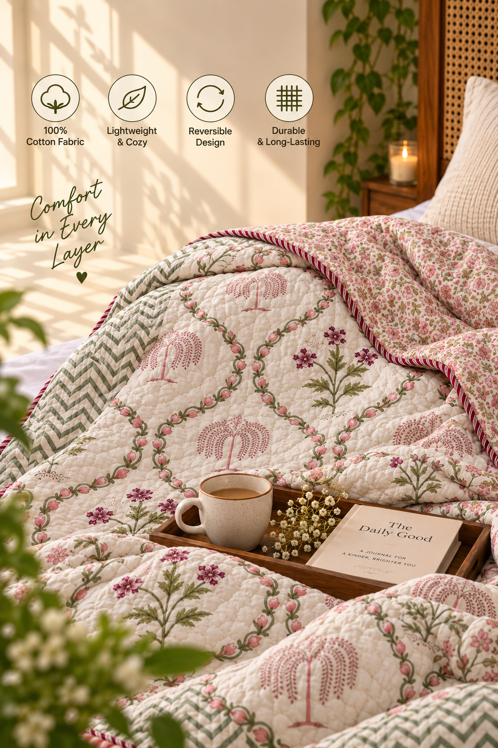 Sirohi Print Single Quilt (Set of 2)