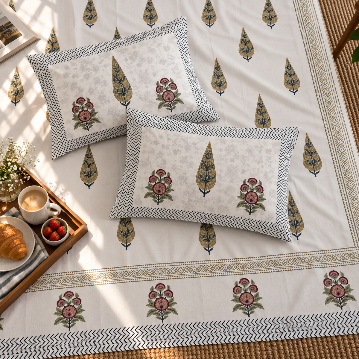 Hydra Pines Bedsheet Set